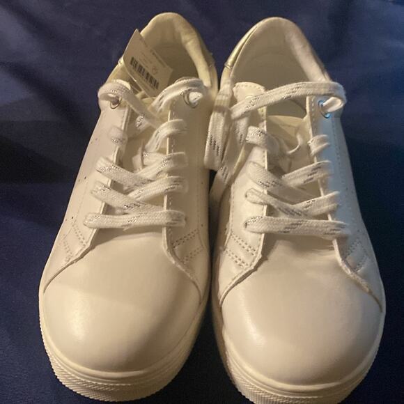 Crewcuts white lavender lace up sneakers - Picture 9 of 10